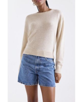 Women's Maila Long Sleeve 100% Cashmere Sweater