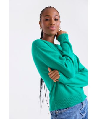 Women's Maila Long Sleeve 100% Cashmere Sweater