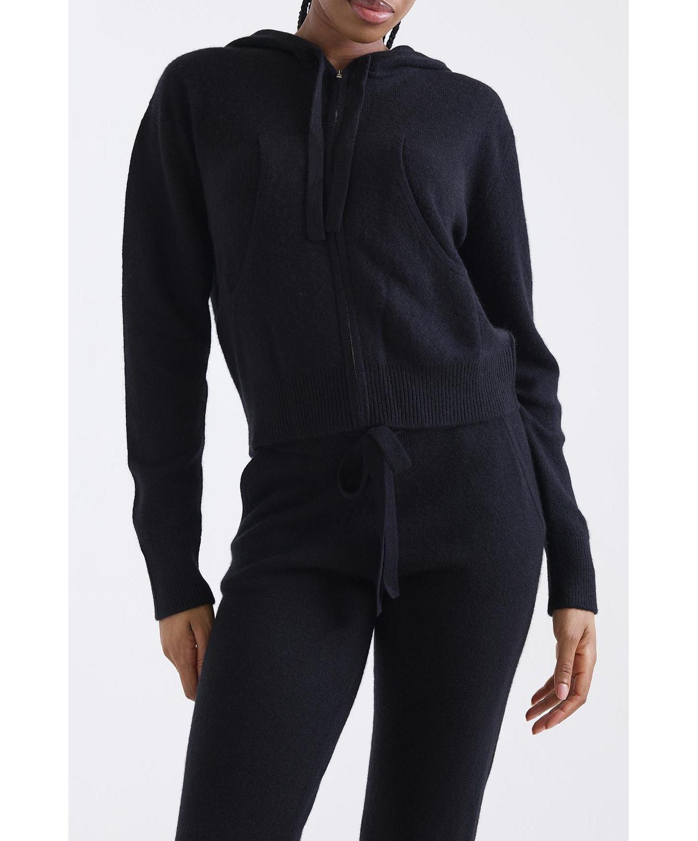 Женский свитер 1982 Lavinia Crop 100% Cashmere, цвет: Чёрный — фото 5