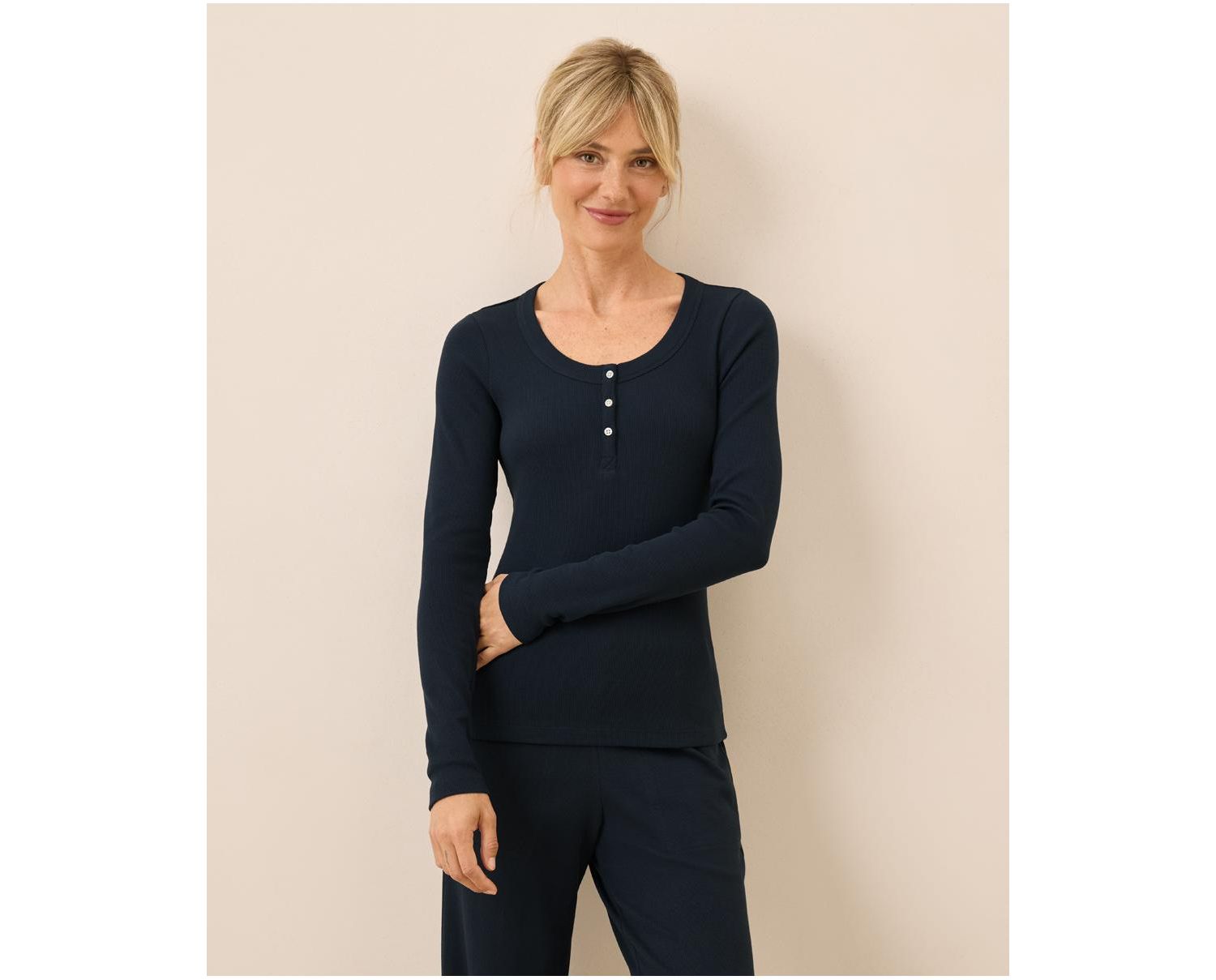 Women's Dream Rib Slim Henley