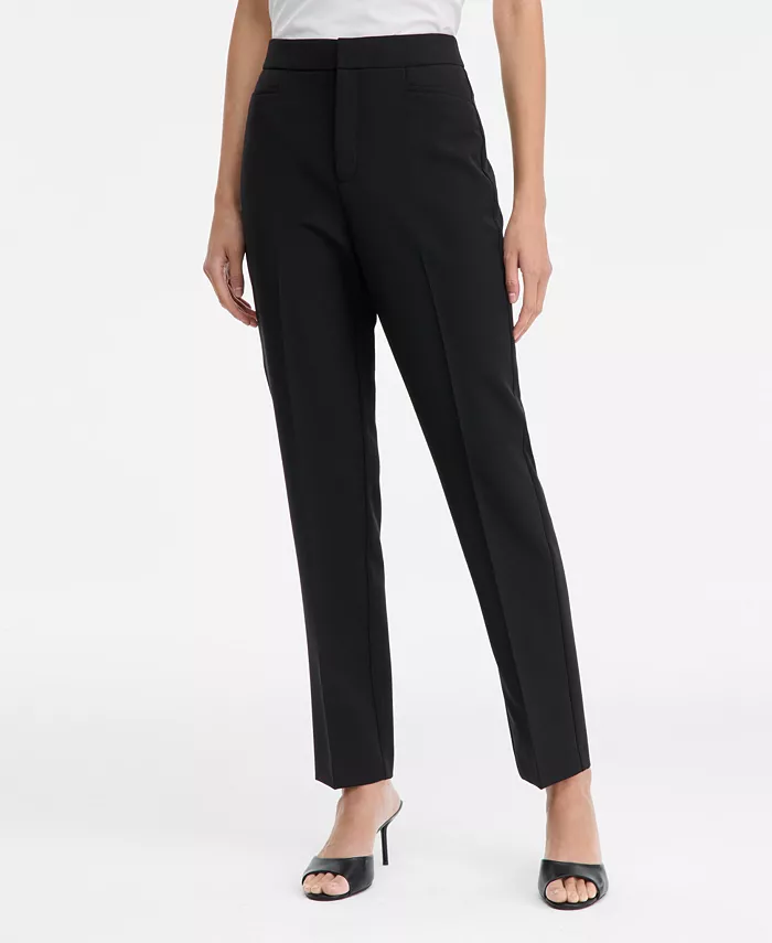 Women's High-Rise Straight-Leg Pants