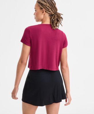 Women's Short-Sleeve Crewneck Knit T-Shirt, Exclusively at Macy's