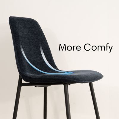 5-Piece Modern Dining Set with 39.5 Inch Round Table and 4 Chairs, Multiple Color Options for Kitchen & Dining Room-Maison Boucle