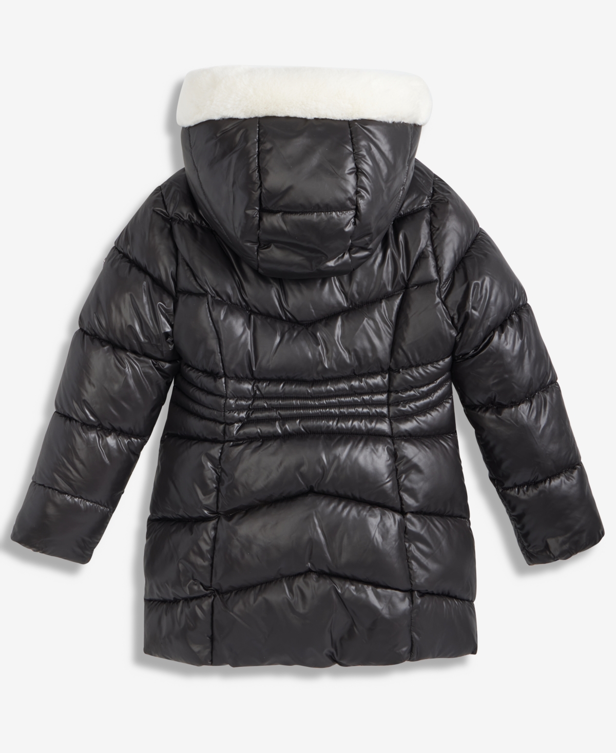 Michael Kors Girls 7-16 Stadium Puffer Jacket With Faux-Fur Trim