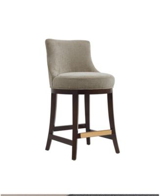 Lucia 37.2" Chenille Upholstered Counter Stool
