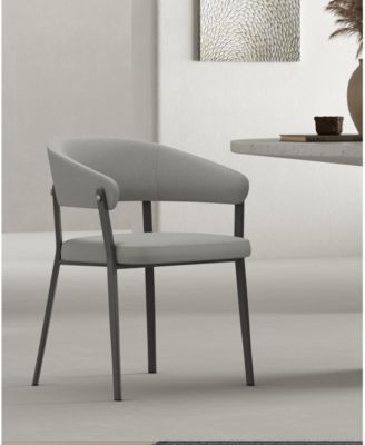 Belle Textured 22.9" Leatherette Upholstered Dining Chair