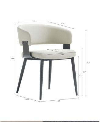 Luce Textured 22.9" Leatherette Upholstered Dining Chair