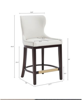 Blair 40.9" Leatherette Upholstered Counter Stool