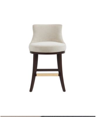 Lucia 37.2" Chenille Upholstered Counter Stool