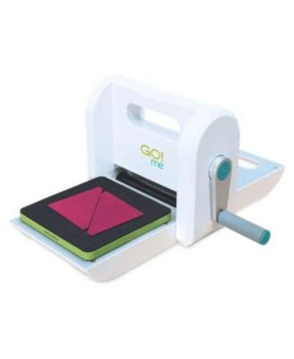 GO! Me Fabric Cutter Starter Set – Portable & Lightweight Fabric Cutter for Quilting & Sewing | Includes 2 Dies, Patterns & Carrying Handle | Cuts Cotton, Denim| Safe & Easy for All Skill Levels