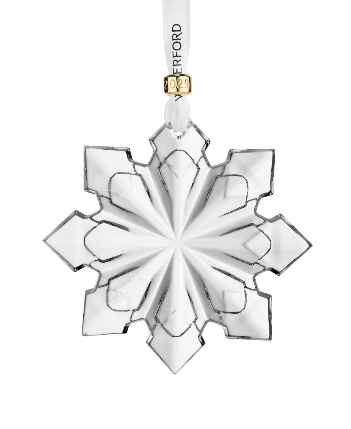 Waterford 2025 Annual Snowcrystal Tree Decoration In Transparent