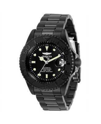 Men's 33052 Pro Diver Automatic 3 Hand Black Dial Watch
