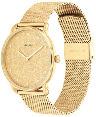 Women's Elliot Gold Tone Stainless Steel Mesh Bracelet Watch, 36mm