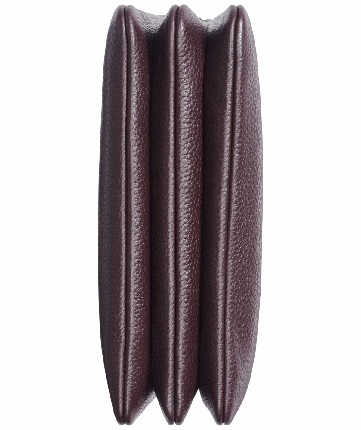 Donna Karan Glenwood Zippered Leather Crossbody With Tassel Detail In Burgundy