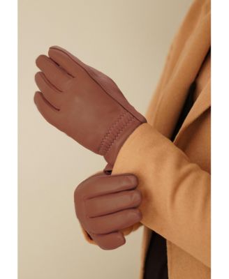 Women`s Premium Lamb Leather Touchscreen Gloves "SADIE"