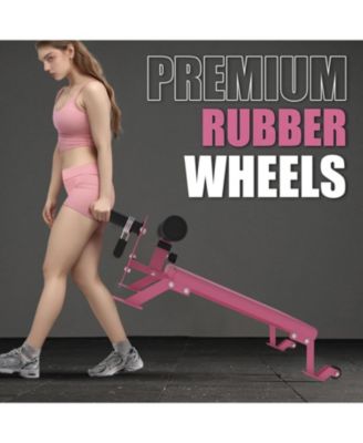 Nordic Hamstring Curl Machine,Height Adjustable Nordic Curl Bench, Compact Home Gym Equipment for Strength Training for Home Gym,450 LBS