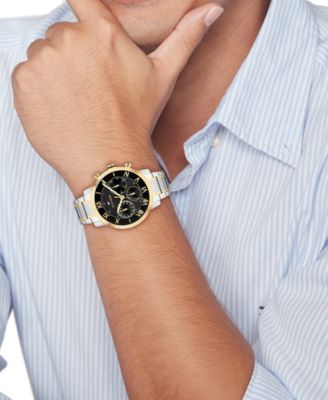 Men's Multifunction Two Tone Stainless Steel Bracelet Watch, 42mm