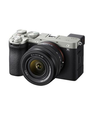 Alpha a7C II Mirrorless Camera with FE 28-60mm f/4-5.6 Lens, Silver, Bundle with NP-FZ100 Battery, 128GB Memory Card and 40.5mm Filter Kit