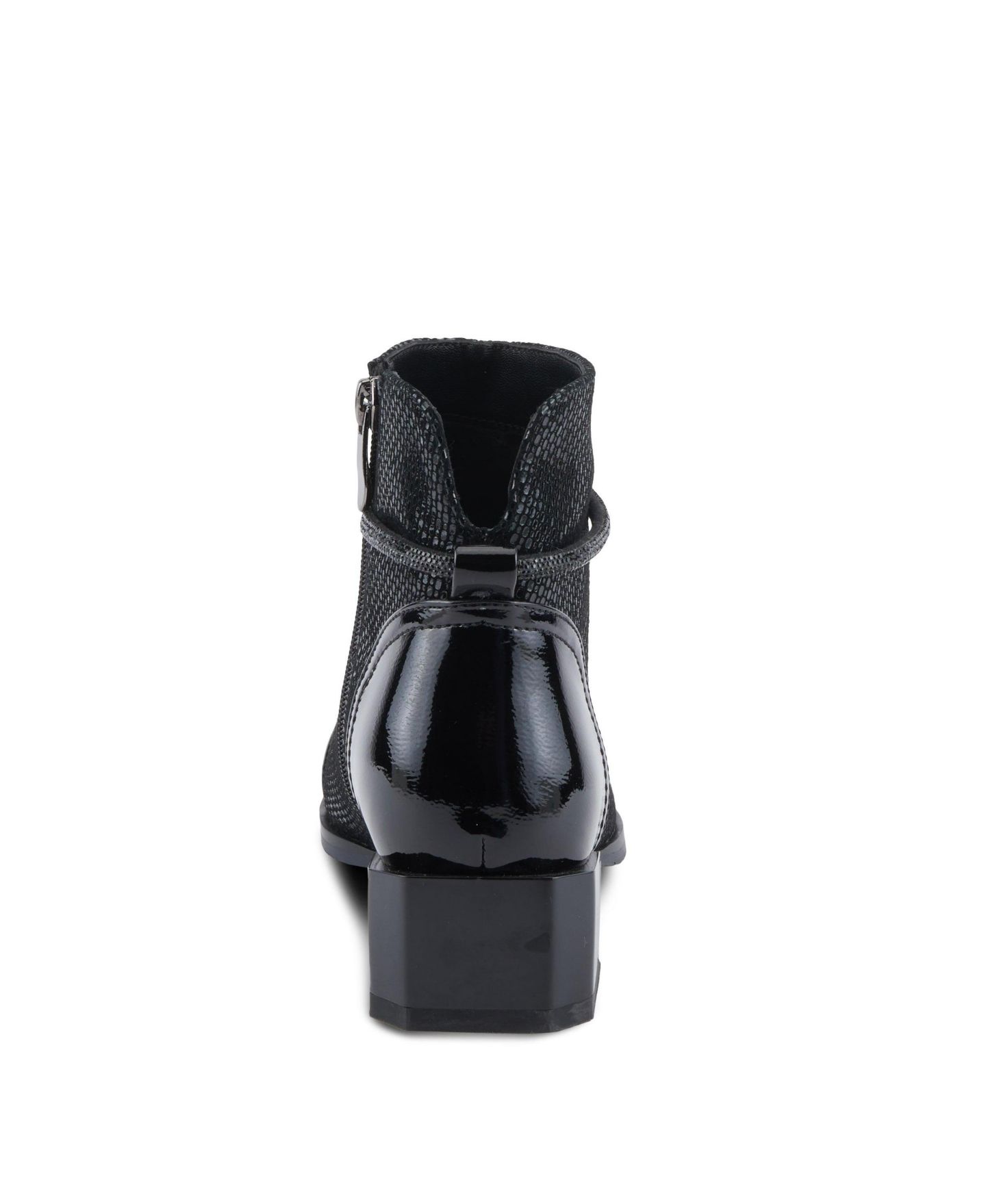 Женские ботинки Azura Shelbi Booties with Buckle Closure Detail, цвет: Чёрный лаковый — фото 4