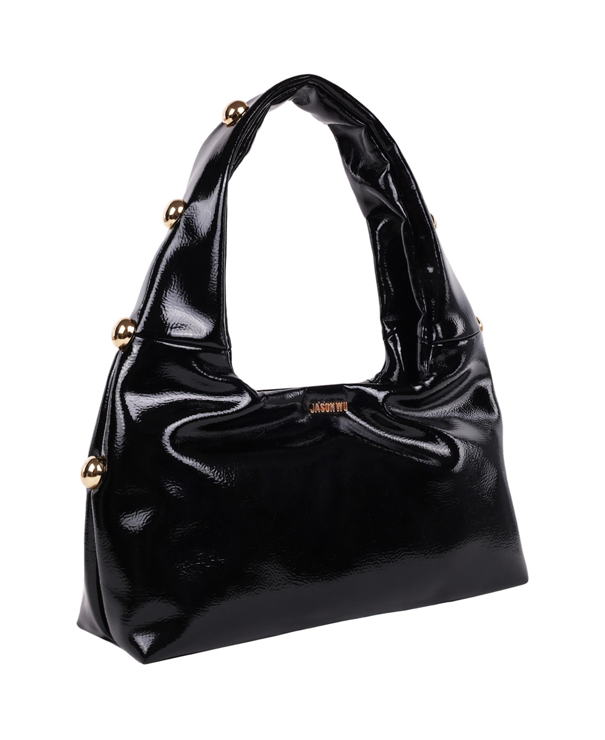 Jason Wu Studded Shoulder Bag Crackled Finish