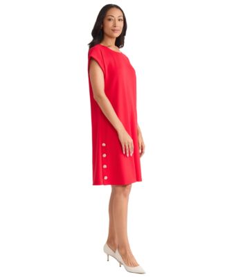 Petite Short Sleeve A-line Dress