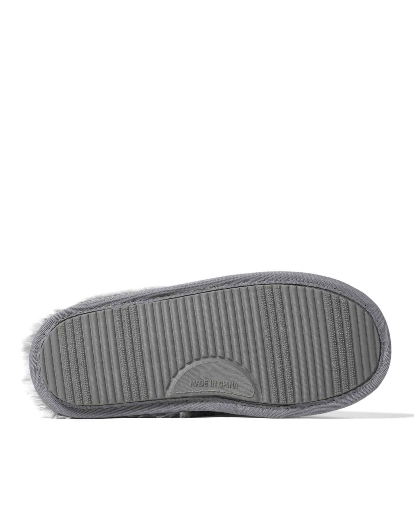 Женские тапочки Dearfoams Cozyfoams Glitter Scuff Slipper with Gift Bag, цвет: Серебряный — фото 3