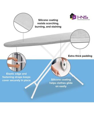 Ironing Board Cover and Pad - 15&amp;quot; x 54&amp;quot; - Large Fits All Standard Sizes - Heat Reflective Iron Pad