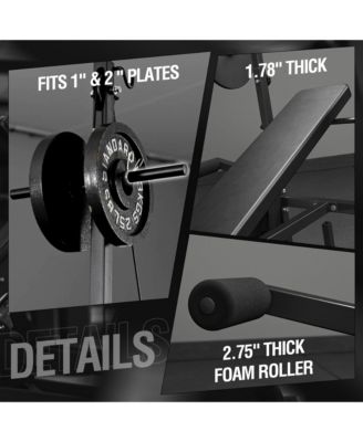 8 in 1 Olympic Weight Bench Set with Leg Extension and Leg Curl, Multi-Function Bench Press Set with Preacher Curl Pad and Chest Fly, Full-Body Strength Training Equipment