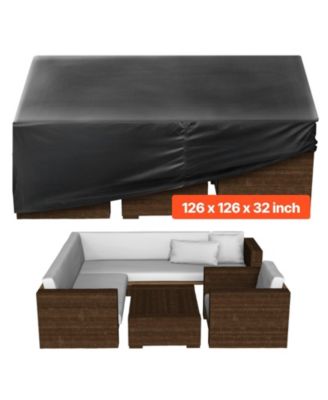 420D Waterproof Patio Furniture Cover for Outdoor Table Chairs and Sofa