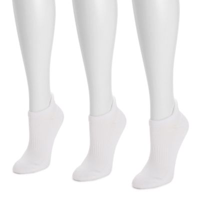 Women's 3 Pack Nylon Compression Ankle Socks, One