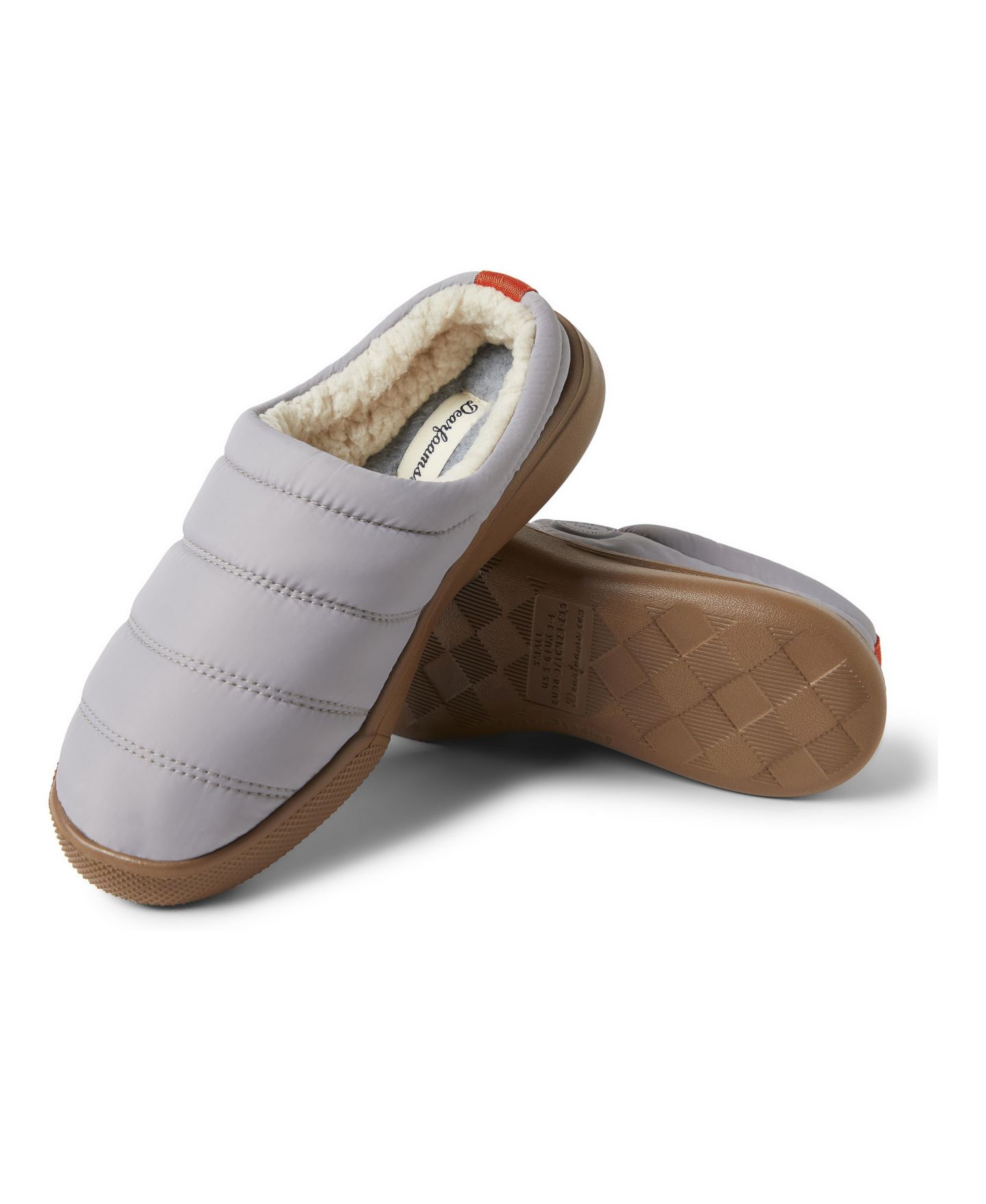 Женские сабо Dearfoams Kendra Nylon Sport Lounge Clog, цвет: Средний серый — фото 2