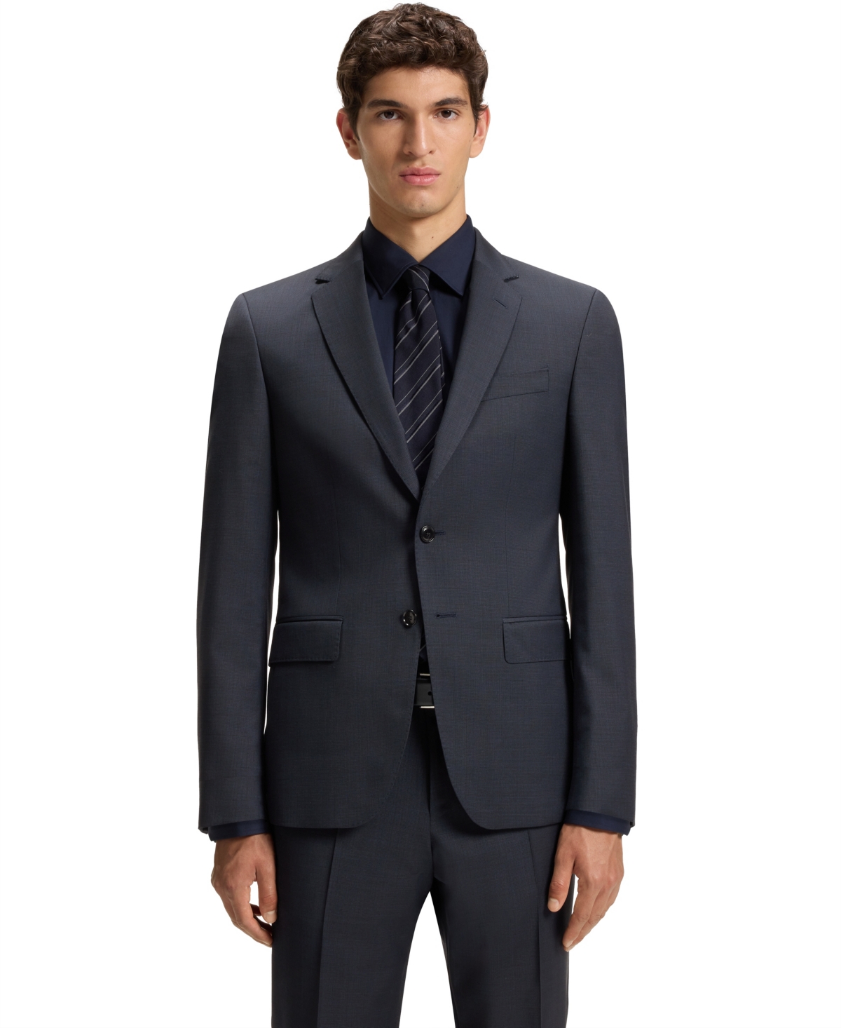 Hugo Boss Boss By  Men's 2-piece Wool Slim-fit Suit In Blue