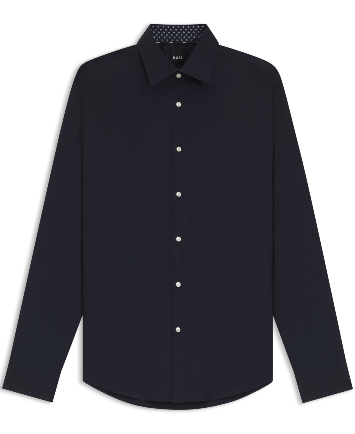 Boss by Hugo Men's Stretch-Cotton Poplin Regular-Fit Dress Shirt