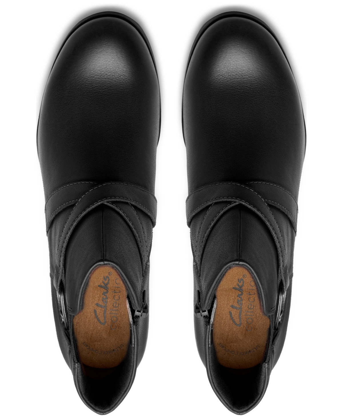 Clarks Collection Women's Emily2 Henley Wedge Booties In Black
