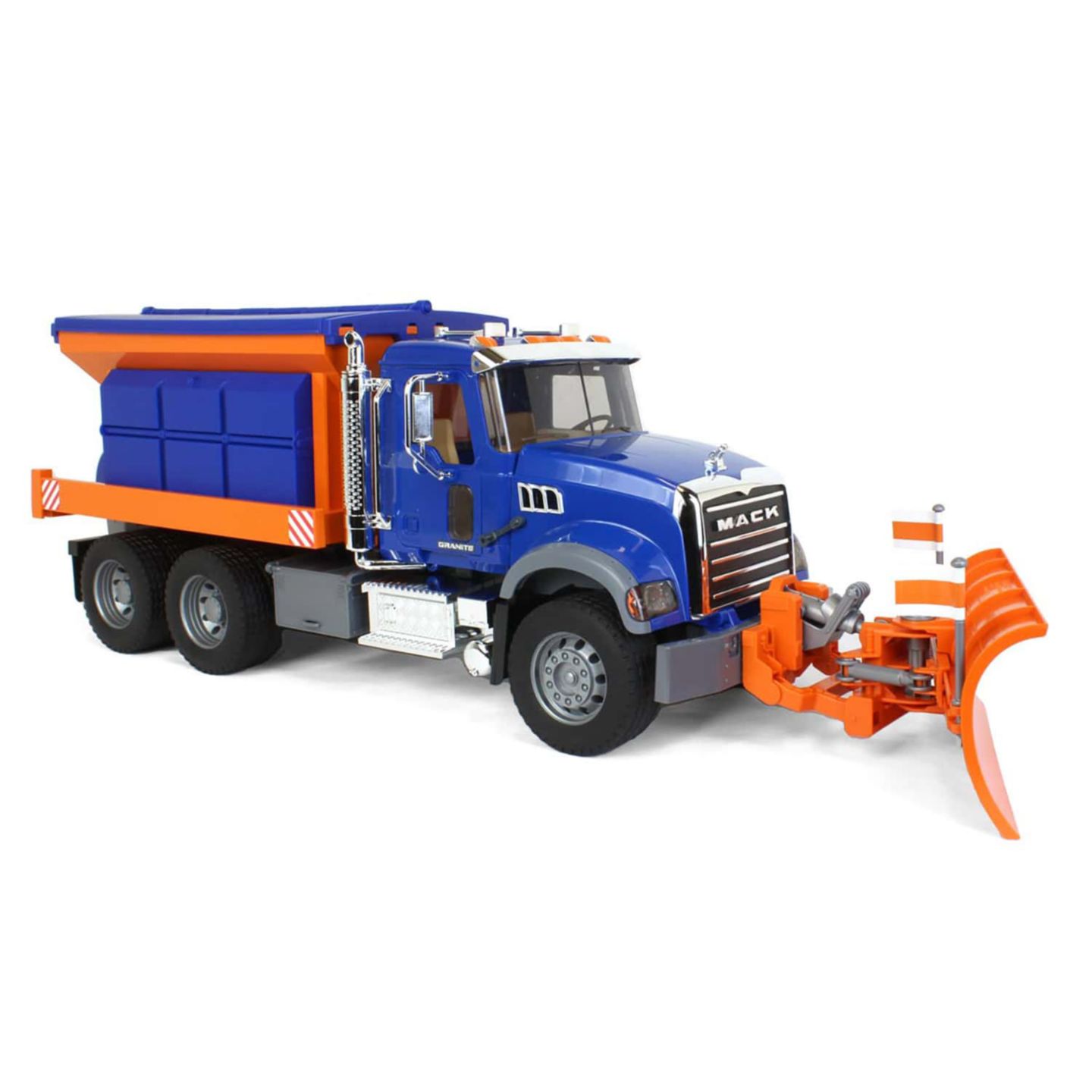 Детская игрушка Bruder 1:16 Scale Mack Granite Snow Plow Truck — фото 2