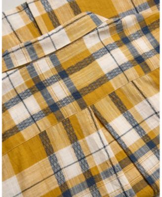 Women's Peter Pan Collar Checked Blouse