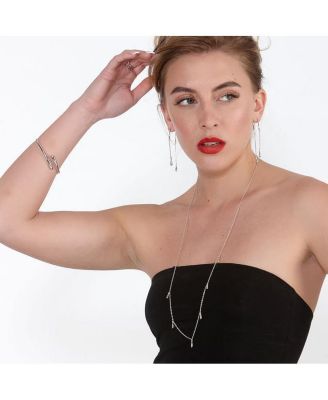 Cross open drop bangle in Gold Vermeil