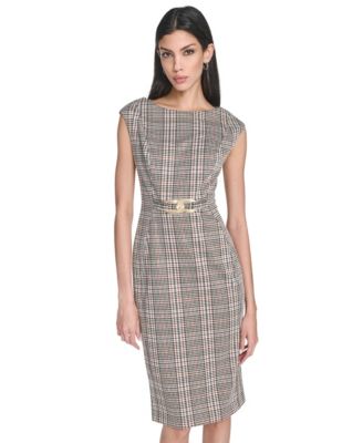 Women's Menswear Sheath Short Dress