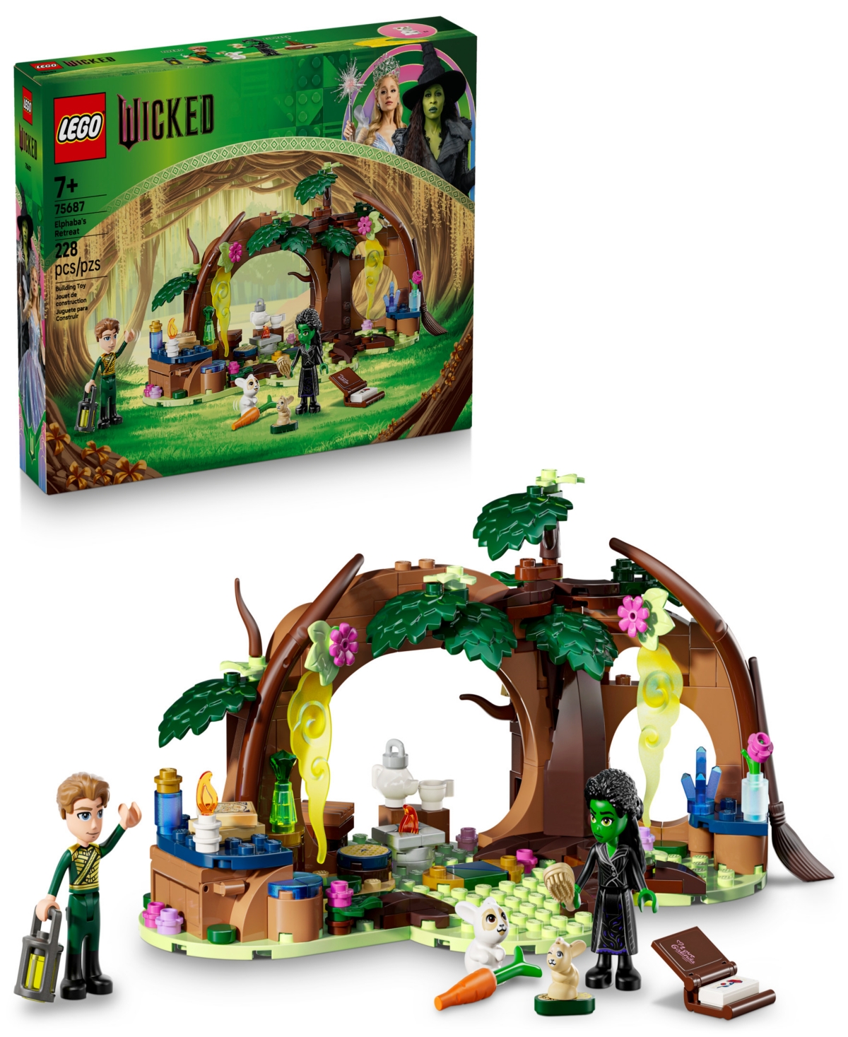 Lego Wicked Elphaba's Retreat Building Toy 75687, 228 Pieces In Multi