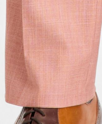 Men's Classic-Fit Rust Solid Suit Separates Pants