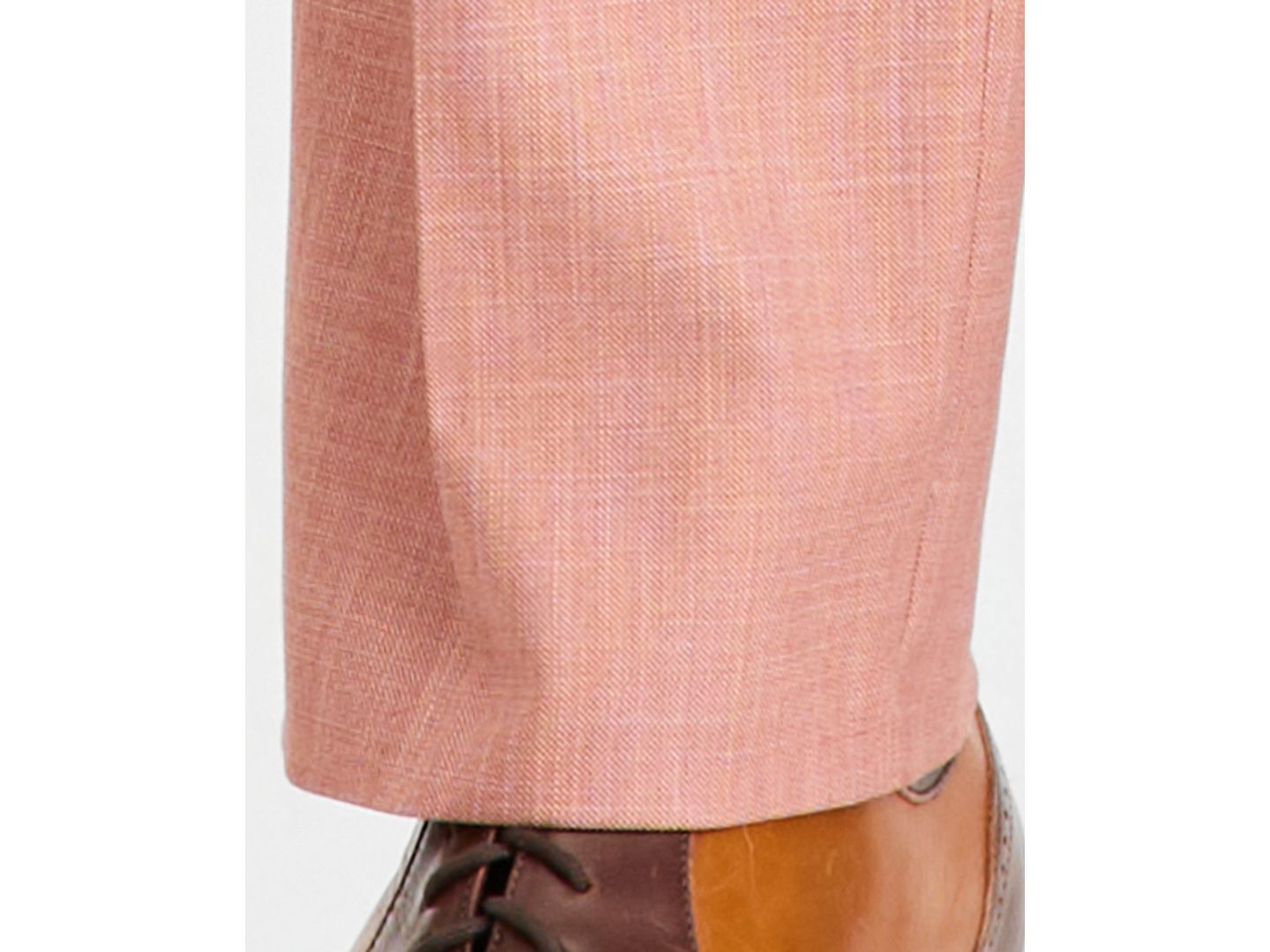 Мужские брюки Tayion Collection Classic-Fit Rust Solid Suit Separates, цвет: Терракотовый — фото 6