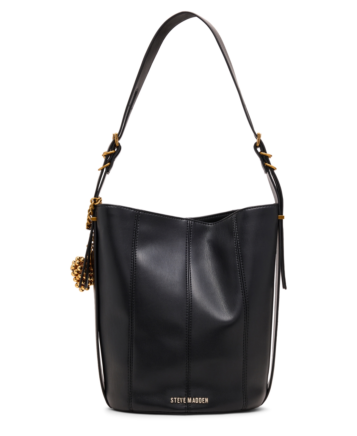 Steve Madden Bharloe Mini Bucket Bag In Black