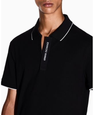 Men's Grosgrain Logo Polo Shirt