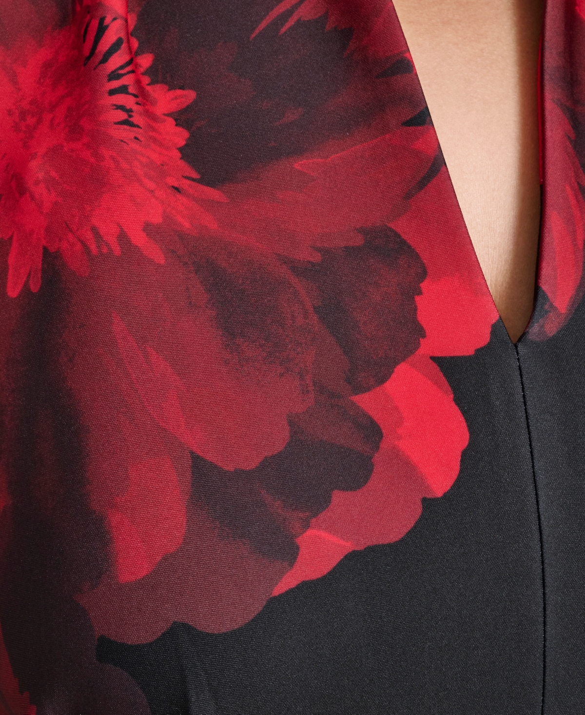 Calvin Klein Plus Size Floral Print Scuba Dress In Multi