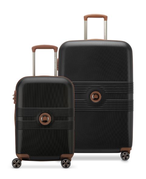 Сумки Delsey Paris Flânerie Carry-On and Large Spinner Set, цвет: Чёрный коричневый