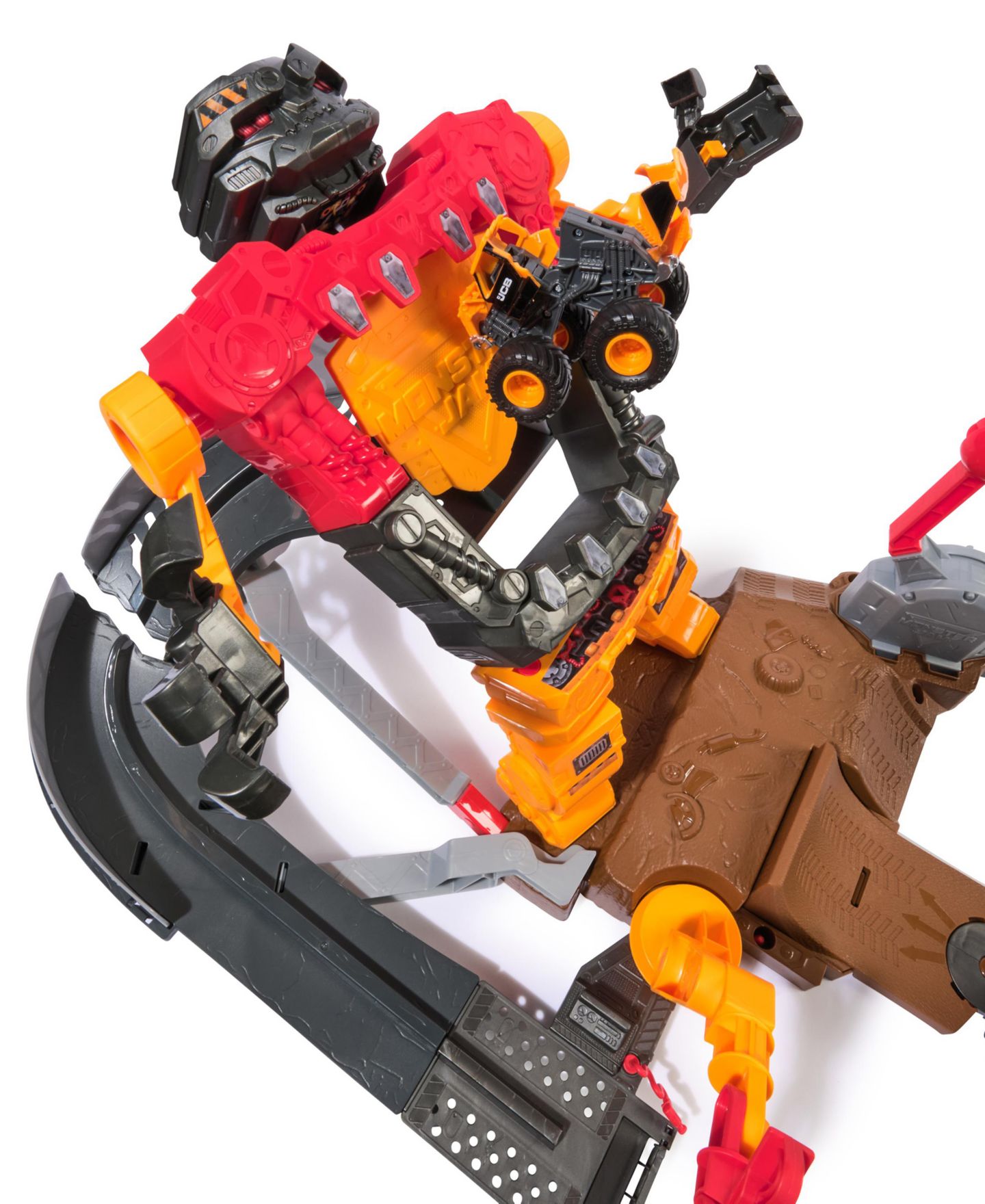 Детский игровой набор Monster Jam Smash & Bash 15-Inch Smash Bot Rebuildable Multi-Piece Playset, Ages 3+ — фото 4