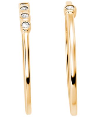 2-Piece Cubic Zirconia Stackable Ring Set (0.17 ct. t.w.) in Gold over Sterling Silver