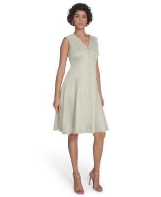 Women's Sleeveless Fit and Flare Short Dress