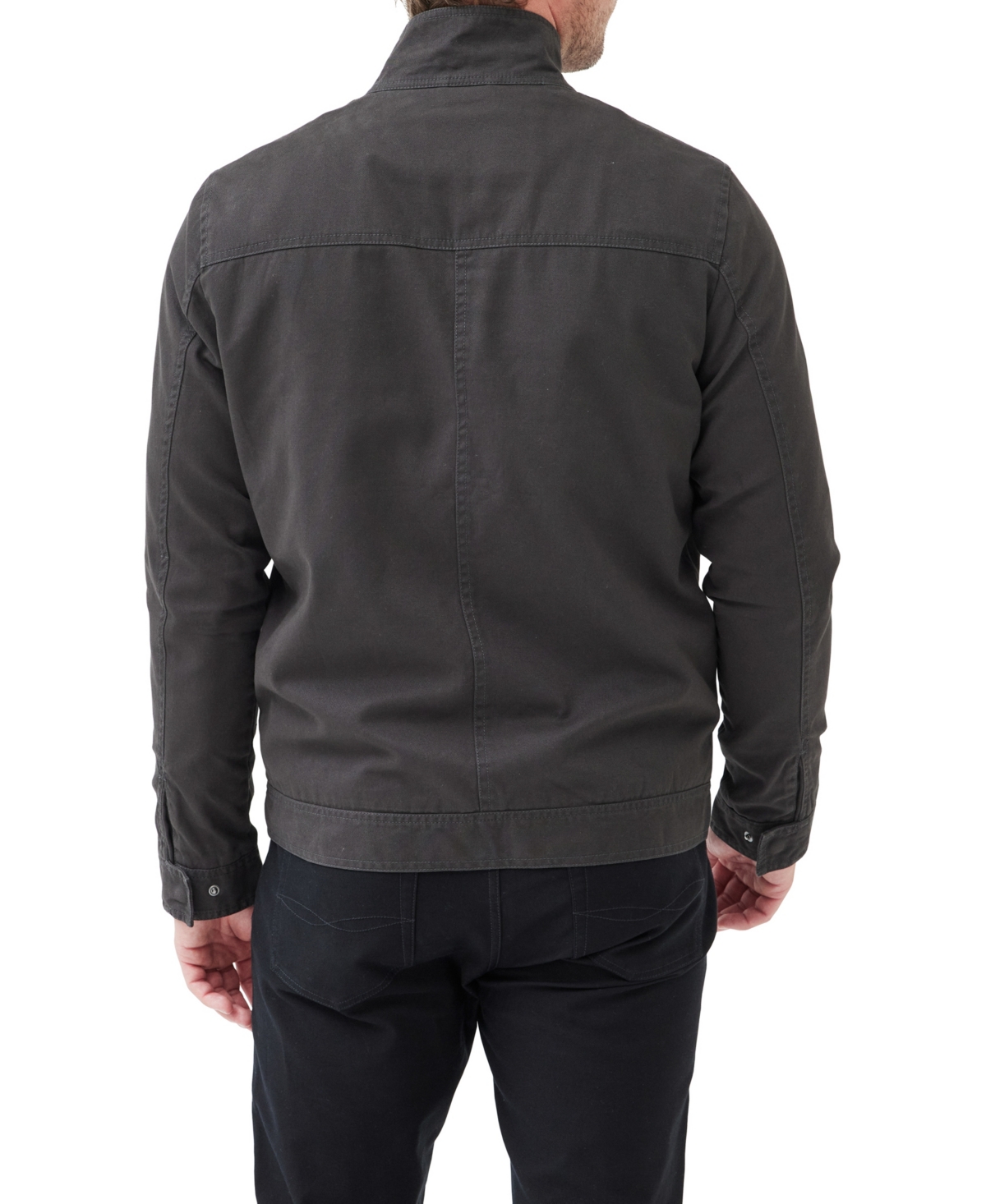 Rodd & Gunn Armitage Cotton Twill Harrington Jacket In Gray