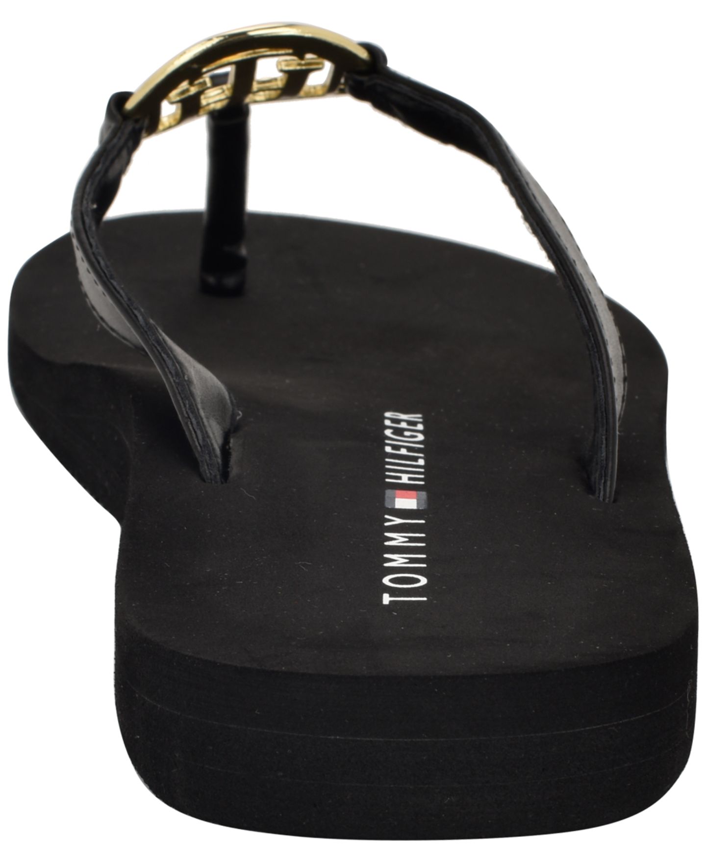 Женские сандалии Tommy Hilfiger Crelina Logo Flip Flop, цвет: Чёрный — фото 3
